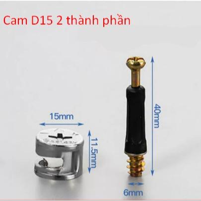 Cử khoan chốt cam bằng thép cabon gồm cử + 3 mũi khoan.
