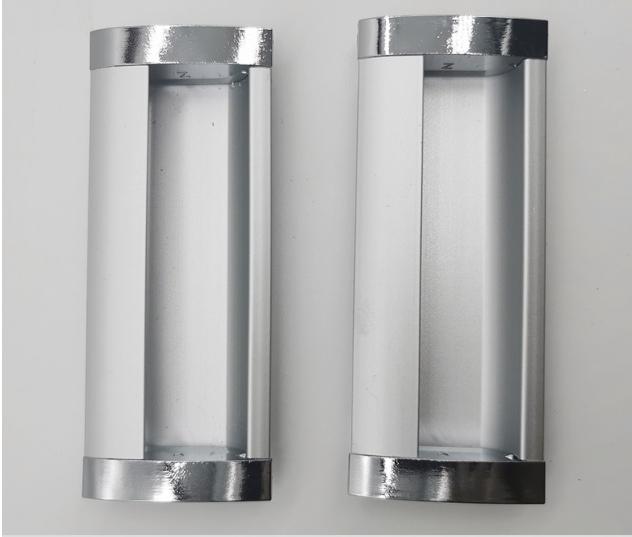 Tay nắm tủ âm màu bạc kích thước 96mm, 128mm.
