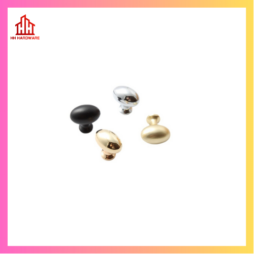 Núm tủ hình bầu dục lắp đặt tủ nội thất cao cấp.