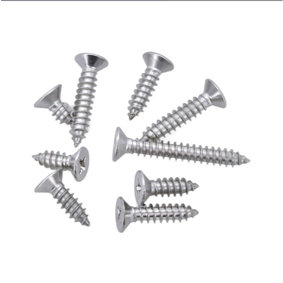 Vít inox 304 đầu bằng 1 bịch 100 con