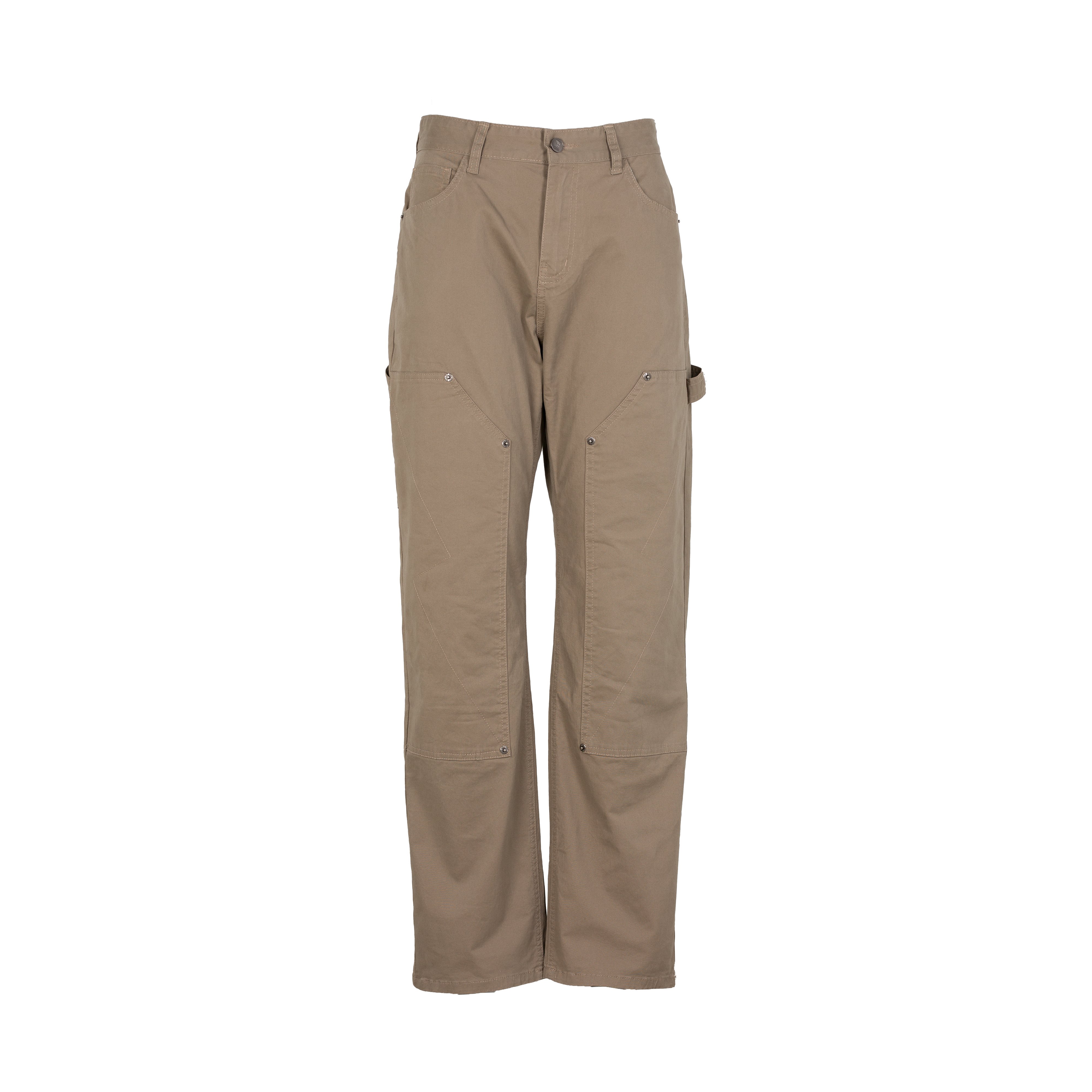 ZZ DOUBLE KNEES KHAKI PANTS