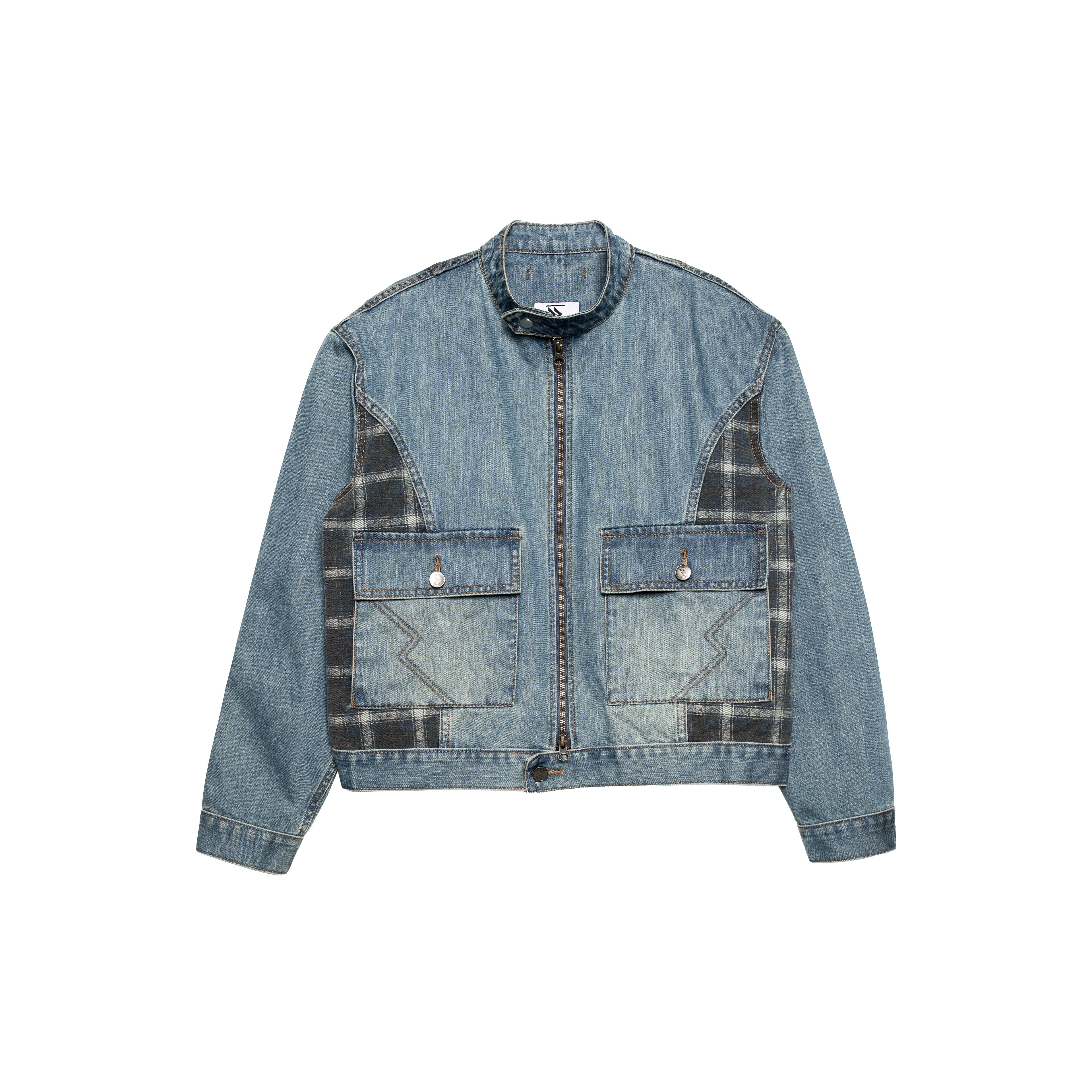 VINTAGE MIXED DENIM JACKET