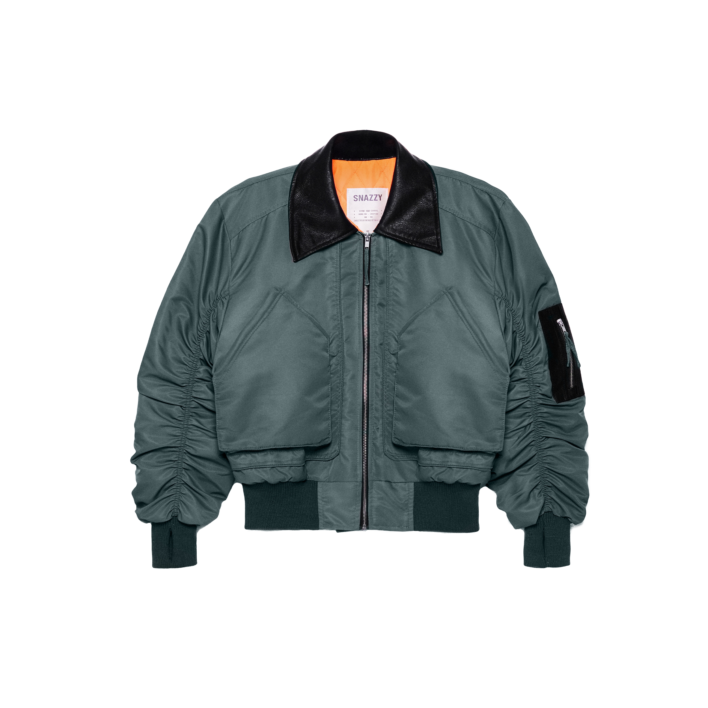 FORGE COLLAR BOMBER - DUSTY MOSS
