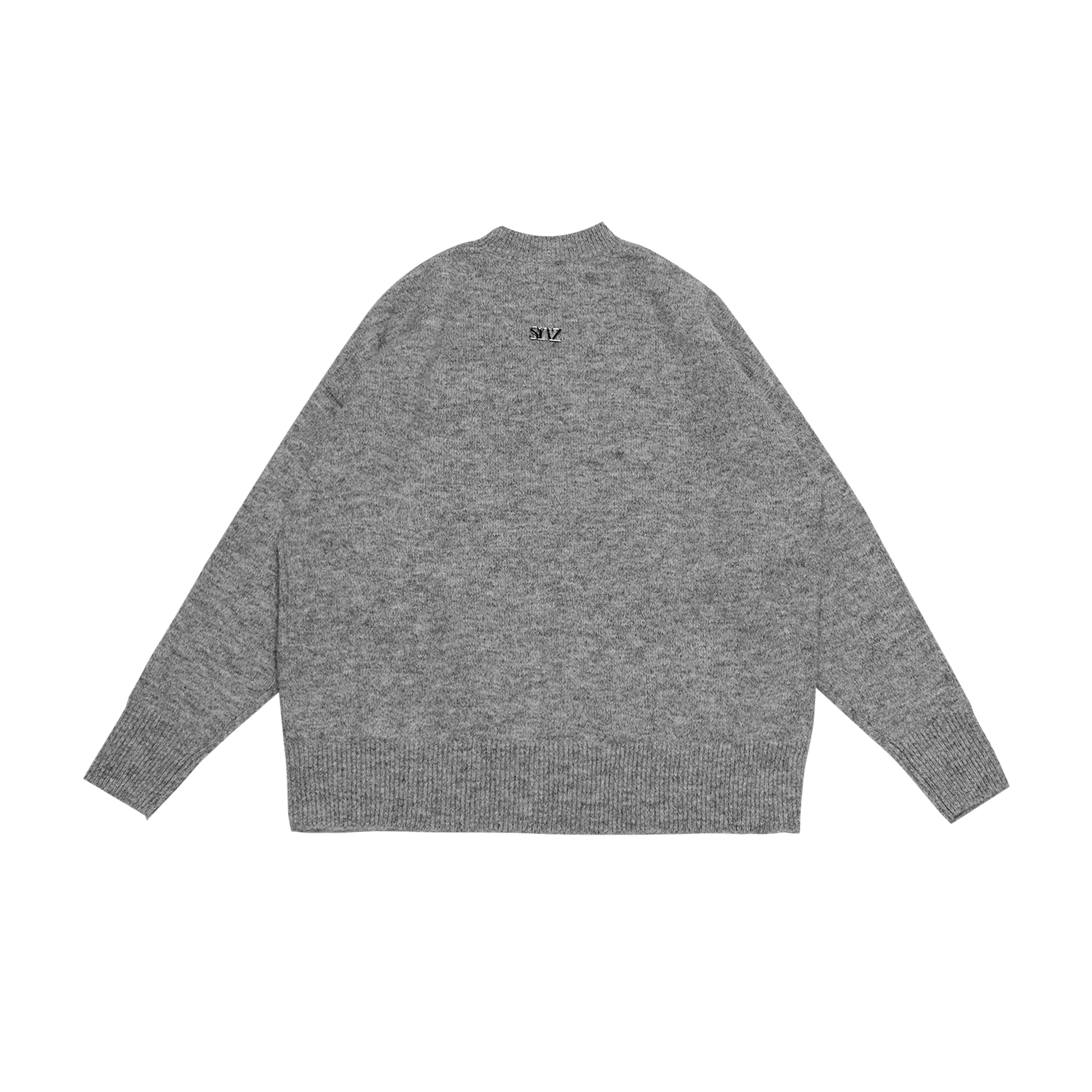 GRAVEL GREY KNIT SWEATER