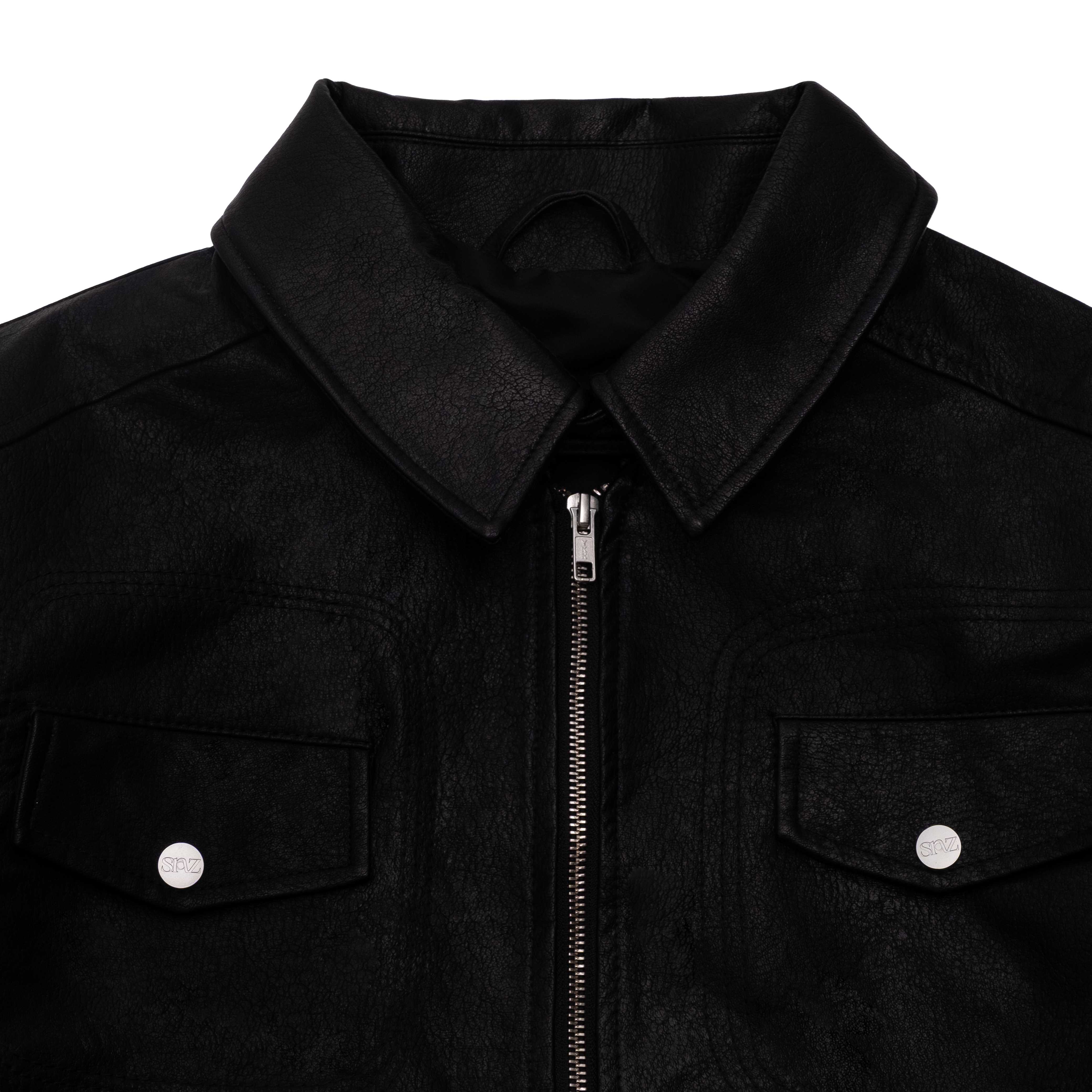 OIL BLACK TRUCKER JACKET