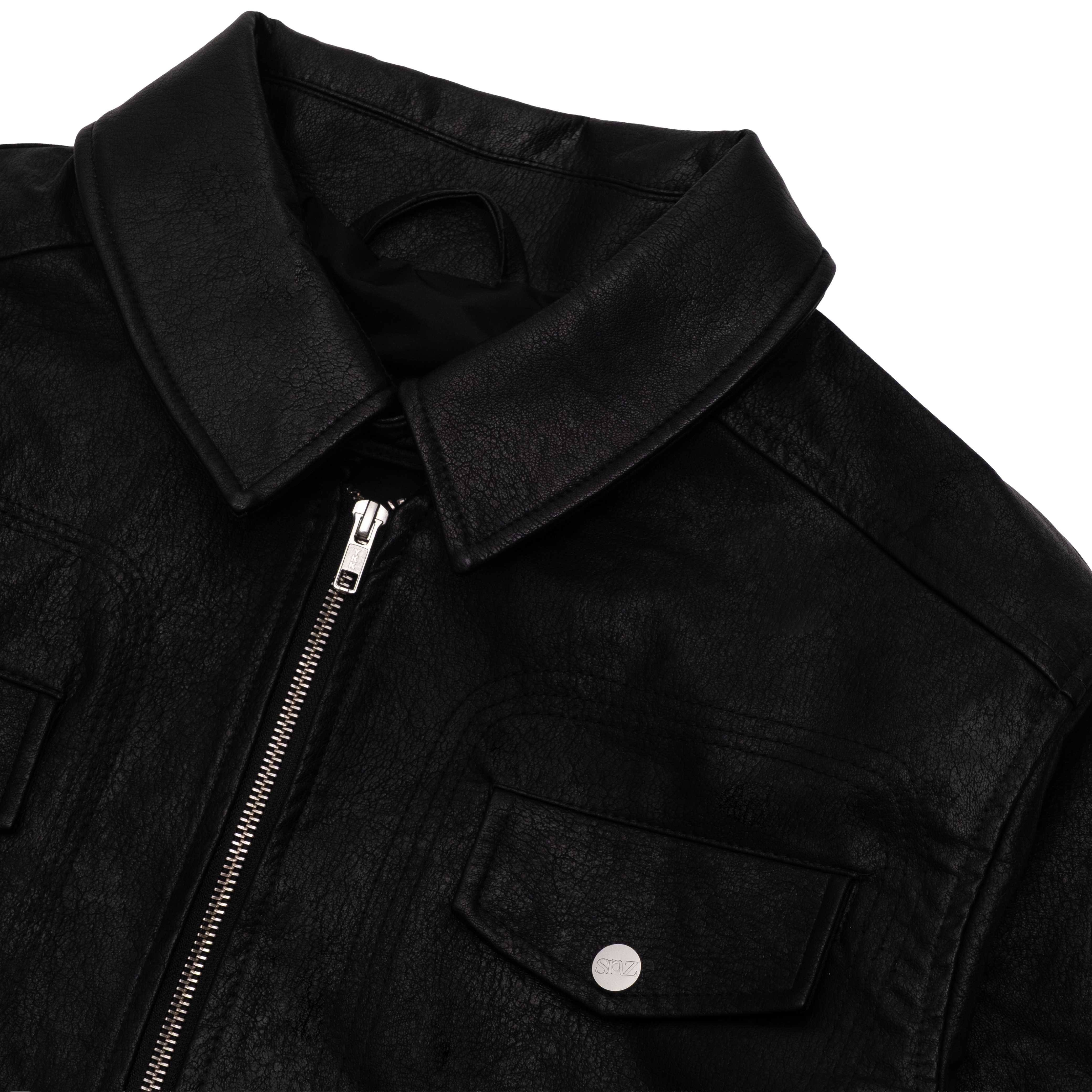 OIL BLACK TRUCKER JACKET