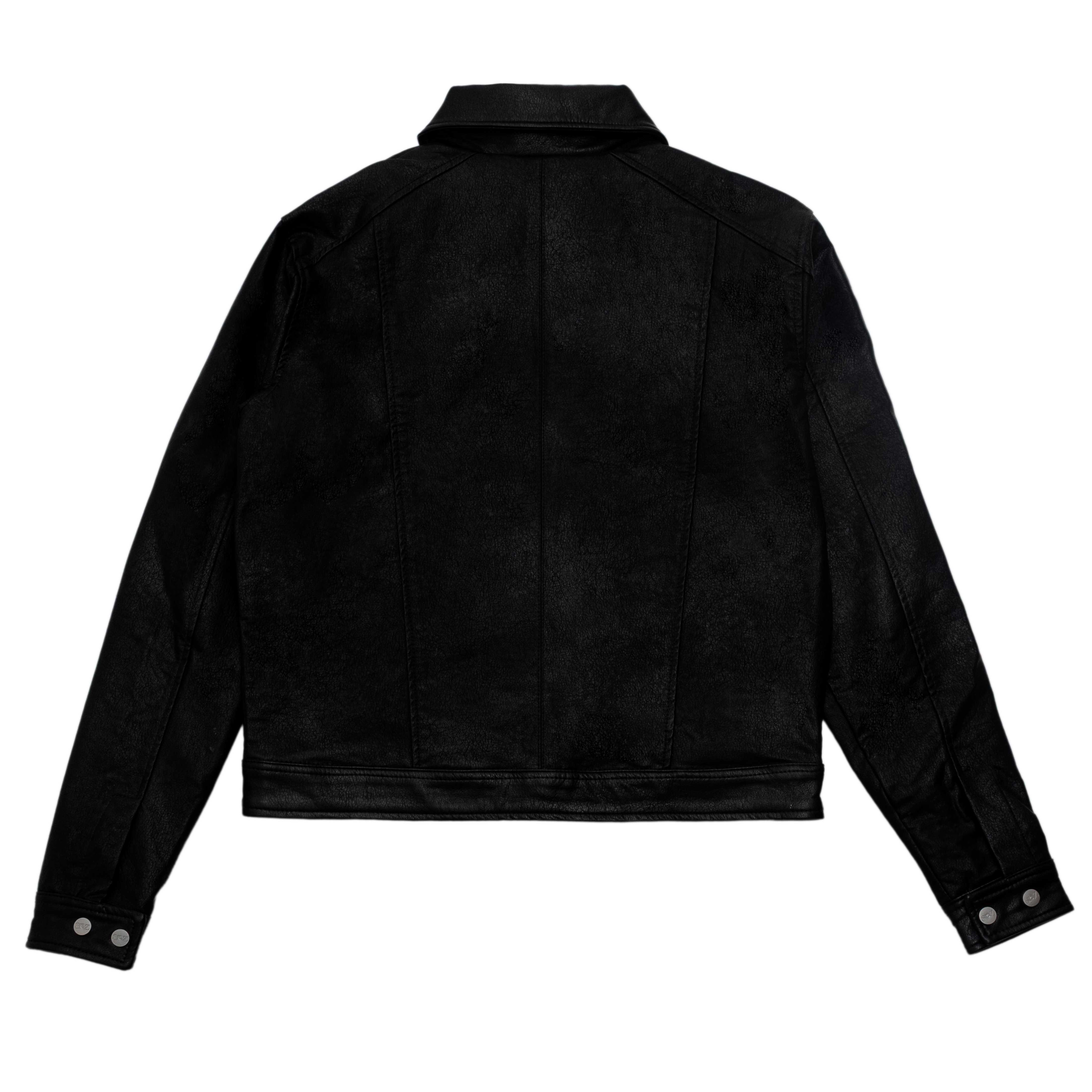OIL BLACK TRUCKER JACKET