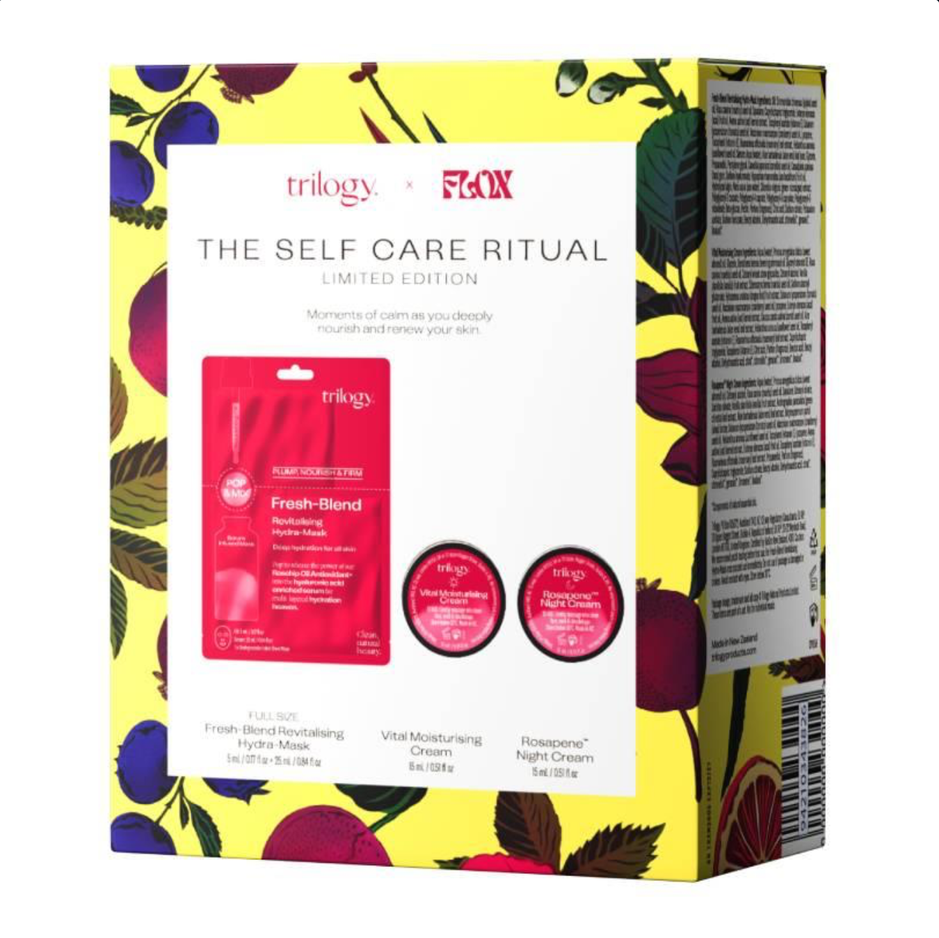 BỘ 3 MÓN QUÀ TẶNG CHĂM SÓC DA Trilogy Ritual Skincare Gift Set – Self Care / Dewy / Plumping, CAO CẤP TỪ New Zealand