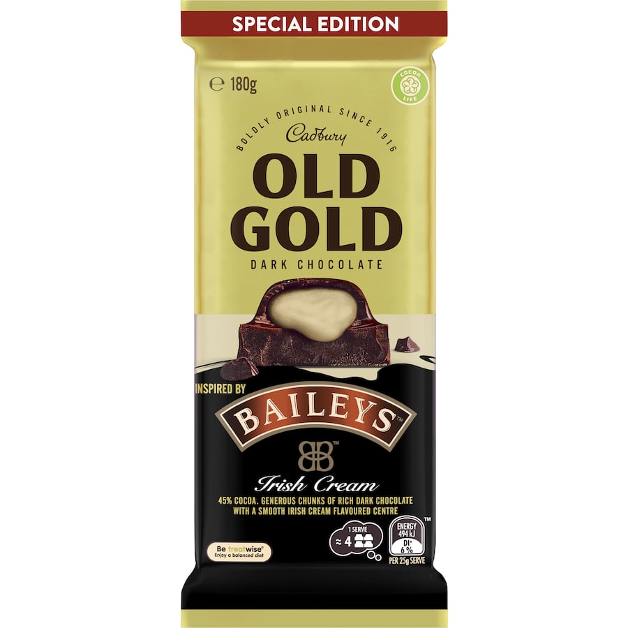 THANH SOCOLA ĐẶC BIỆT Cadbury SPECIAL EDITION Chocolate OLD GOLD - ALMOND - BAI.LEYS - MINT, 180g