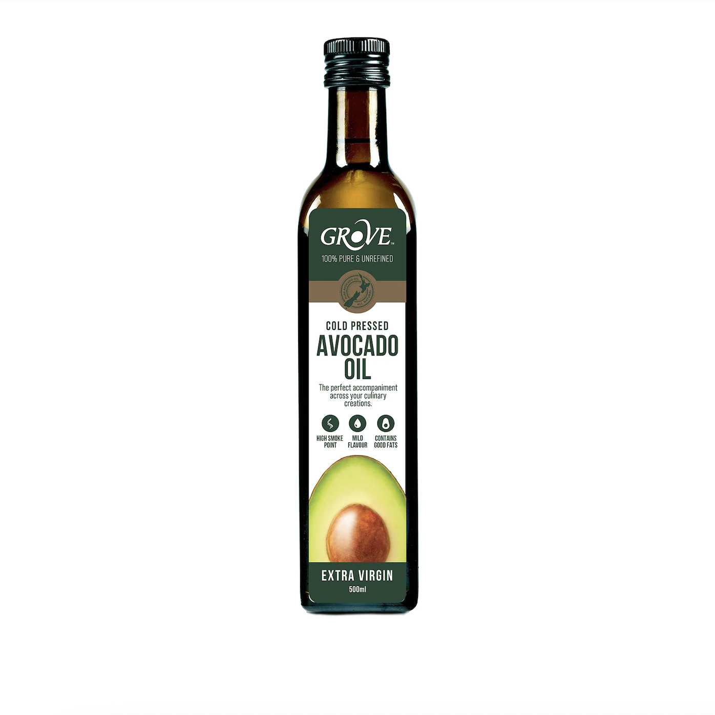 DẦU BƠ NGUYÊN CHẤT - TINH KHIẾT ÉP LẠNH The Grove Gourmet Avocado Oil Extra Virgin Cold Pressed, 250ml - 500ml