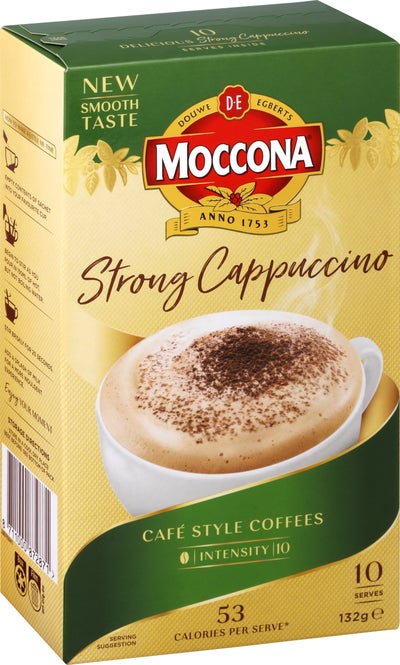 HỘP 10 GÓI CAFE Moccona Coffee Sachets (13.7g / gói) - Caramel Latte / Double Shot