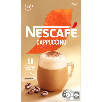 HỘP 10 GÓI Nescafe Cafe Menu Coffee Sachets Capuchino – Caramel – Hazelnut –  Mocha – Vanilla