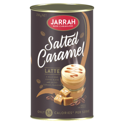 [Hàng Úc] BỘT CAFE Jarrah, Brazil Cafe - Italian Hazelnut Latte - Salted Caramel Latte - Swiss Cafe Mocha Coffee, 250g