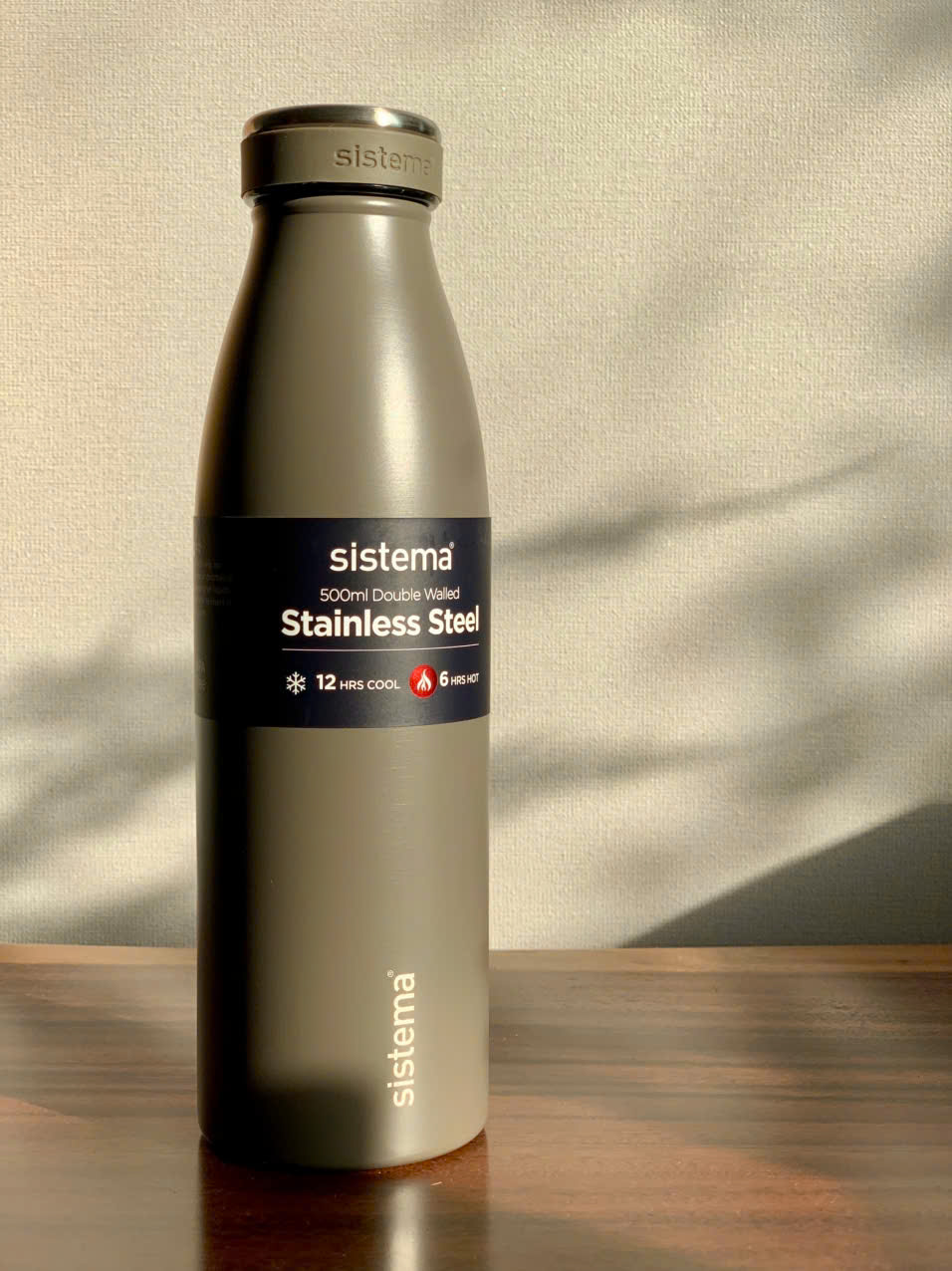 BÌNH GIỮ NHIỆT NÓNG & LẠNH Sistema Drink Bottle Stainless Steel, 2 LỚP THÉP KHÔNG RỈ, 500ml