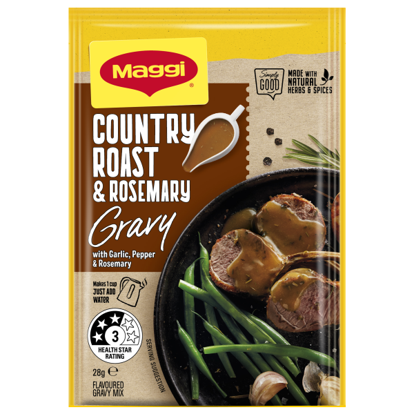 BỘT SỐT CHẤM VỊ THỊT NƯỚNG Maggi Roast Meat Flavoured Gravy, Real Onion - Ground Black Pepper, 27g