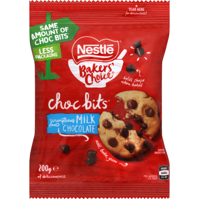 VIÊN CHIP Socola Sữa / Trắng NESTLE Scrumptious Milk / Irrisistible White Chocolate Choc Bits NƯỚNG BÁNH Bakers' Choice