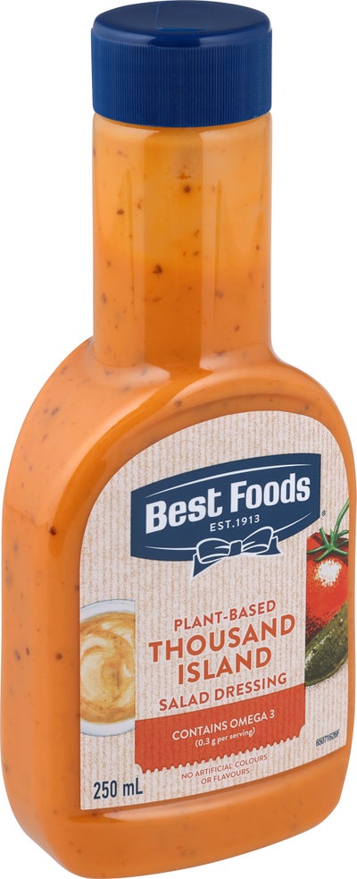 SỐT SALAD / PIZZA / SANDWICH THỰC VẬT Best Foods MÈ RANG / CAESAR / TRUFFLE / THOUSAND ISLAND, 250ml