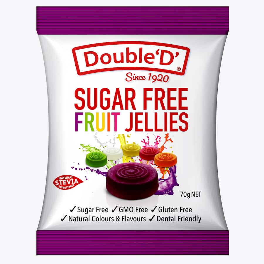 KẸO NGẬM TRÁI CÂY – KEM BƠ KHÔNG ĐƯỜNG Double ‘D’ Sugar Free FRUIT DROPS – BUTTER CREAM CANDY, 70KẸO NGẬM TRÁI CÂY – KEM