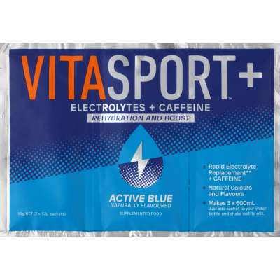 XẤP 3 GÓI BỘT PHA BÙ NƯỚC - Vitasport Electrolyte Drink Mix, Orange/Blackcurrant/Berry/Lemon,99g