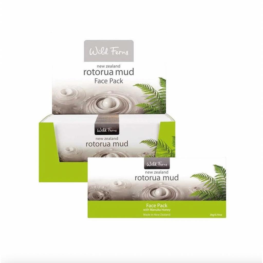 GÓI MẶT NẠ BÙN KHOÁNG – MẬT ONG Wild Ferns Rotorua Manuka Honey Face Pack, 20g