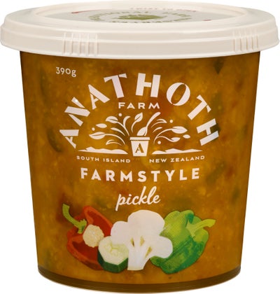 SỐT RAU CỦ MUỐI CHUA NGỌT NEW ZEALAND Anathoth Farm Farmstyle Pickle, ĂN KÈM BÁNH MÌ & PHÔ MAI, 390g