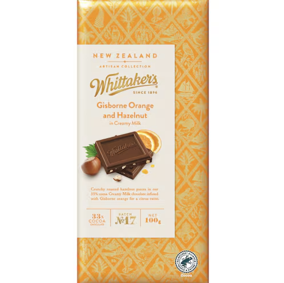 THANH SOCOLA Whittakers Artisan Collection Chocolate, Supreme Coffee / Ginger Mandarin / Plum Almond