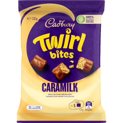 TÚI 5 - 12 THANH SOCOLA Cadbury Caramilk / Twirl Bites / Moro Sharepack / Crunchie Bites