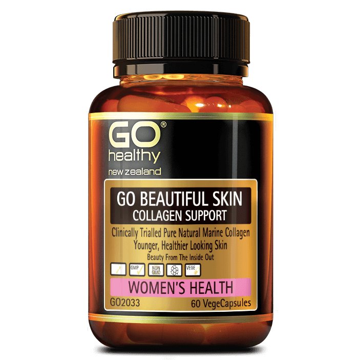 VIÊN UỐNG ĐẸP DA CHO NỮ GO HEALTHY BEAUTIFUL SKIN - Collagen Support Women’s Health, Non GMO, GMP