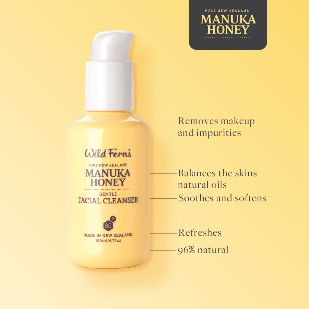 SỮA RỬA MẶT MẬT ONG Wild Ferns Manuka Honey Gentle Facial Cleanser, 140ml