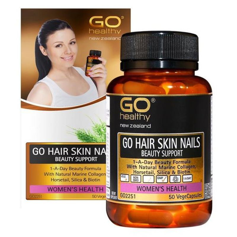 VIÊN UỐNG Collagen – Biotin ĐẸP DA MÓNG TÓC GO Healthy HAIR SKIN NAILS BEAUTY SUPPORT, 1-A-Day