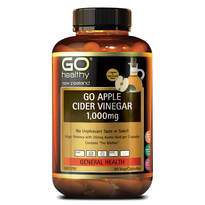 VIÊN GIẤM TÁO GO Healthy – APPLE CIDER VINEGAR 1,000MG, TĂNG CƯỜNG CHUYỂN HÓA