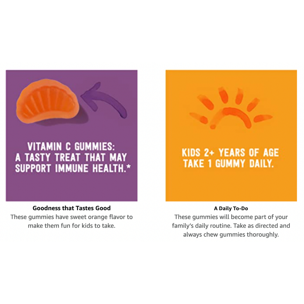 KẸO DẺO NHAI VỊ CAM - BỔ SUNG VITAMIN C CHO TRẺ EM GO Healthy KIDS Orange 260mg