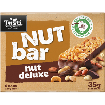 HỘP 6 THANH HẠT Tasti Nut Bar Choc Almond, VỊ SOCOLA HẠNH NHÂN, 210g (6 bars)