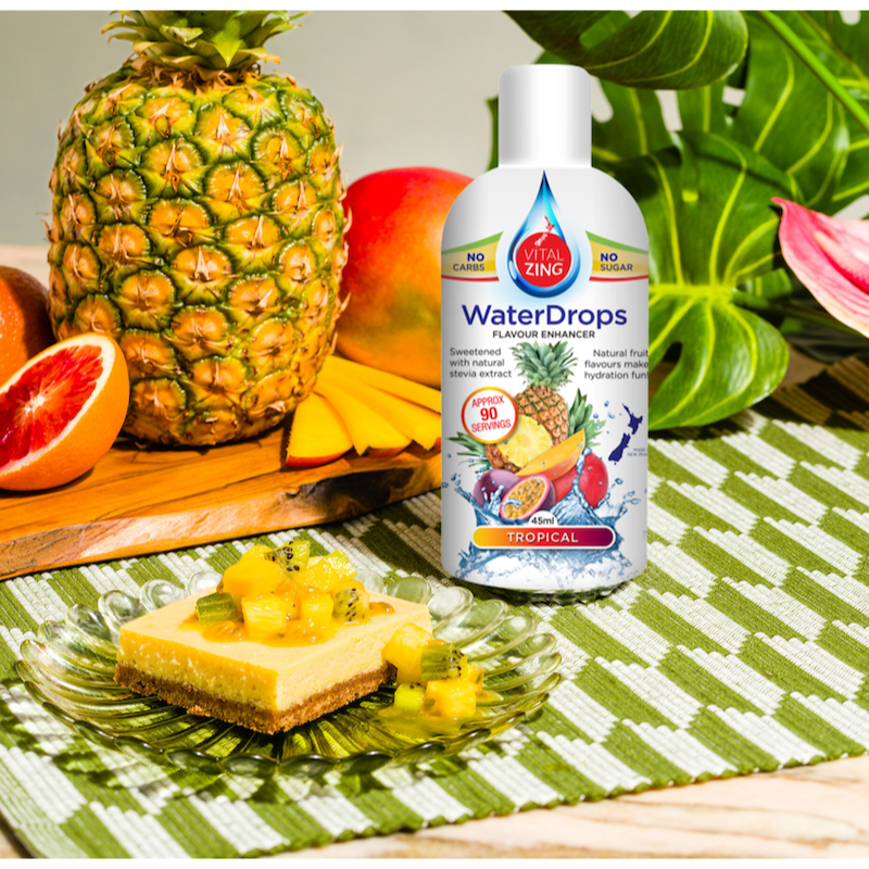 GIỌT NƯỚC TRÁI CÂY KHÔNG ĐƯỜNG Vital Zing Water Drops Flavour Enhancer, Tropical - Black Cherry - Tropical Fruit, 45ml