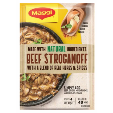 BỘT GIA VỊ BÒ Maggi Beef, Goulash - Stroganoff, THÀNH PHẦN TỰ NHIÊN Natural Ingredients