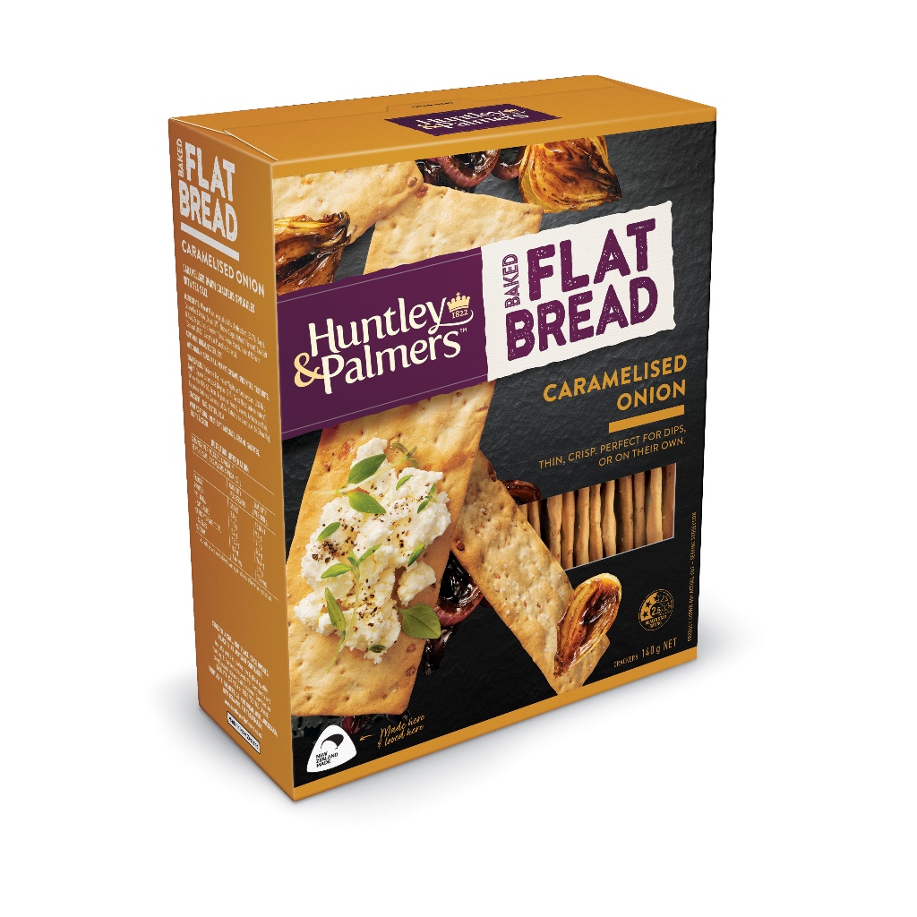 BÁNH QUY CRACKER DẸT NƯỚNG Huntley & Palmers Baked Flat Bread, 125g