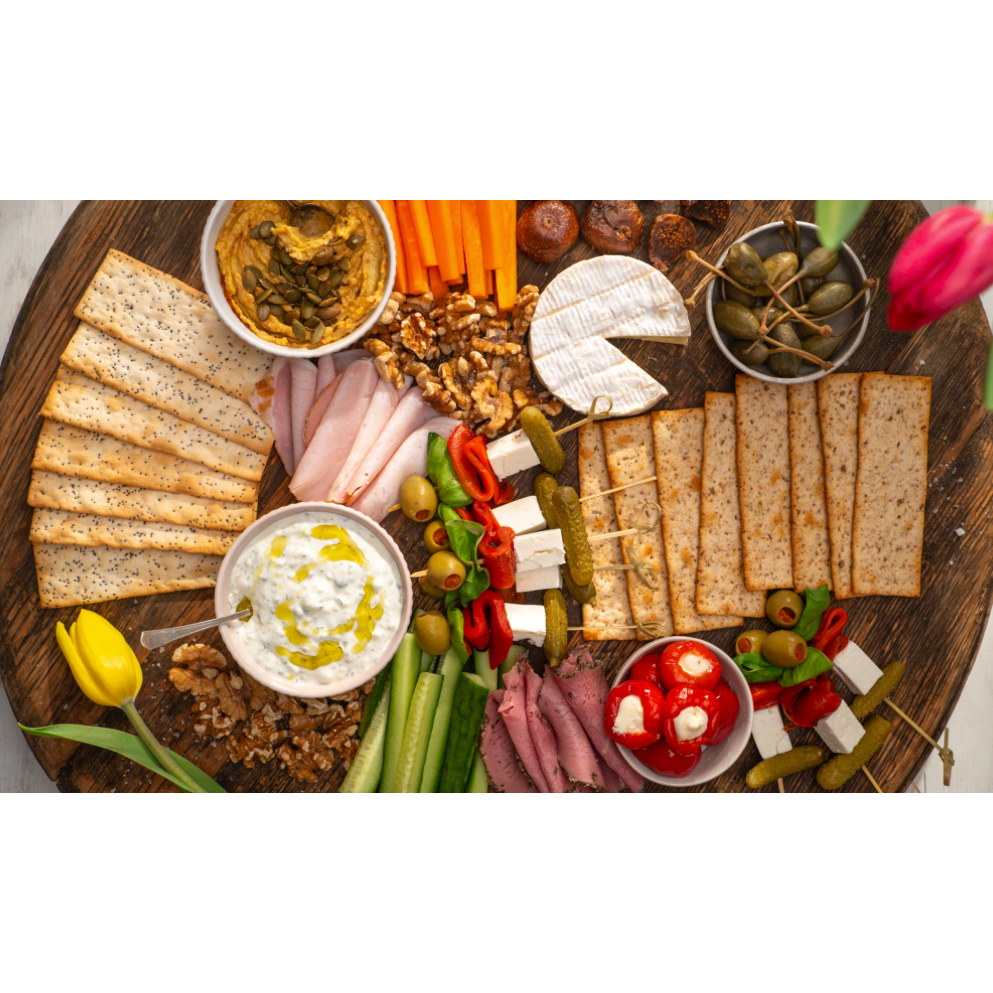 BÁNH QUY CRACKER DẸT NƯỚNG Huntley & Palmers Baked Flat Bread, 125g