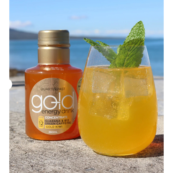 NƯỚC TĂNG LỰC CÔ ĐẶC QUARTERPAST Gold Energy Kiwi - THAY CAFE, ĐẠT 3 GIẢI THƯỞNG SẢN PHẨM NỔI BẬT, 360ml