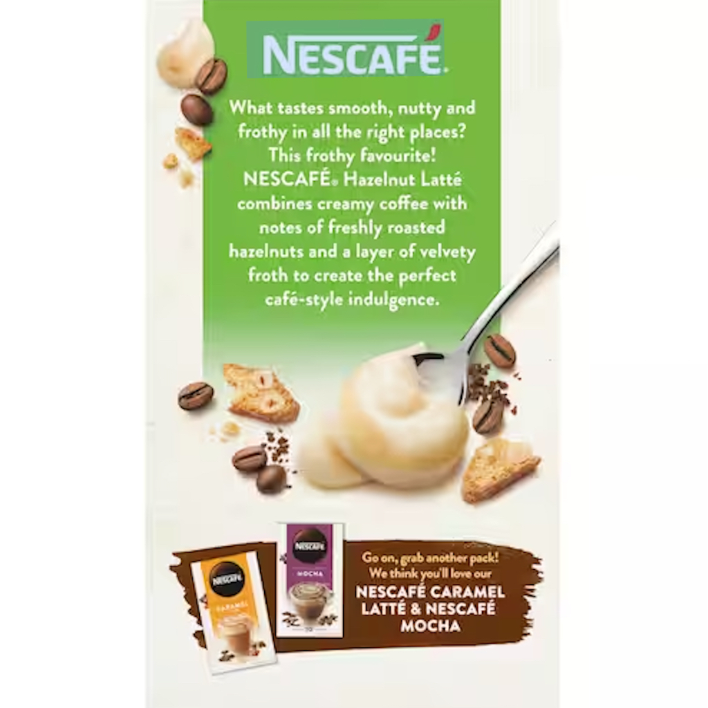 HỘP 10 GÓI Nescafe Cafe Menu Coffee Sachets Capuchino – Caramel – Hazelnut –  Mocha – Vanilla
