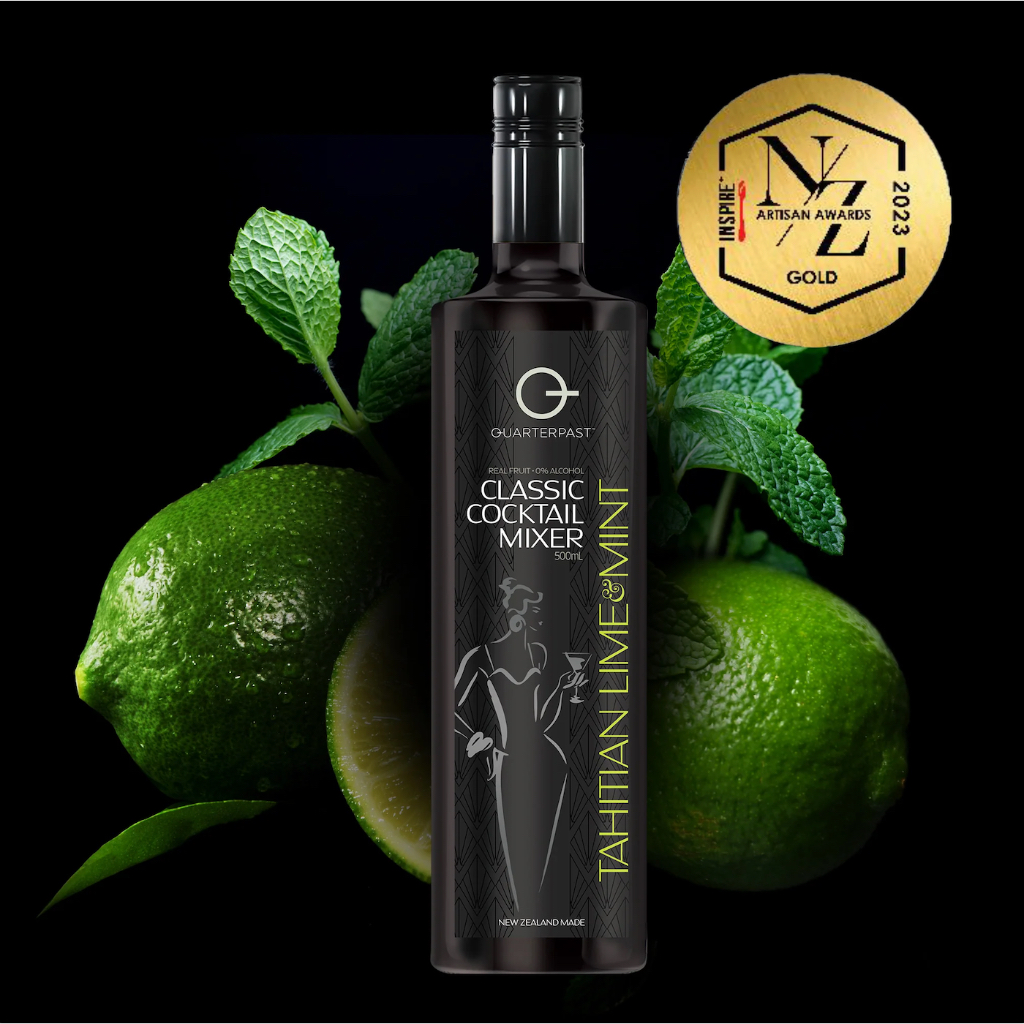 BỘ 4 CHAI PHA COCKTAIL NHÀ LÀM (100 LY) QUARTERPAST Classic Mixology PackHomemad Bartenders, SÁCH 20 CÔNG THỨC, 1 LY PHA