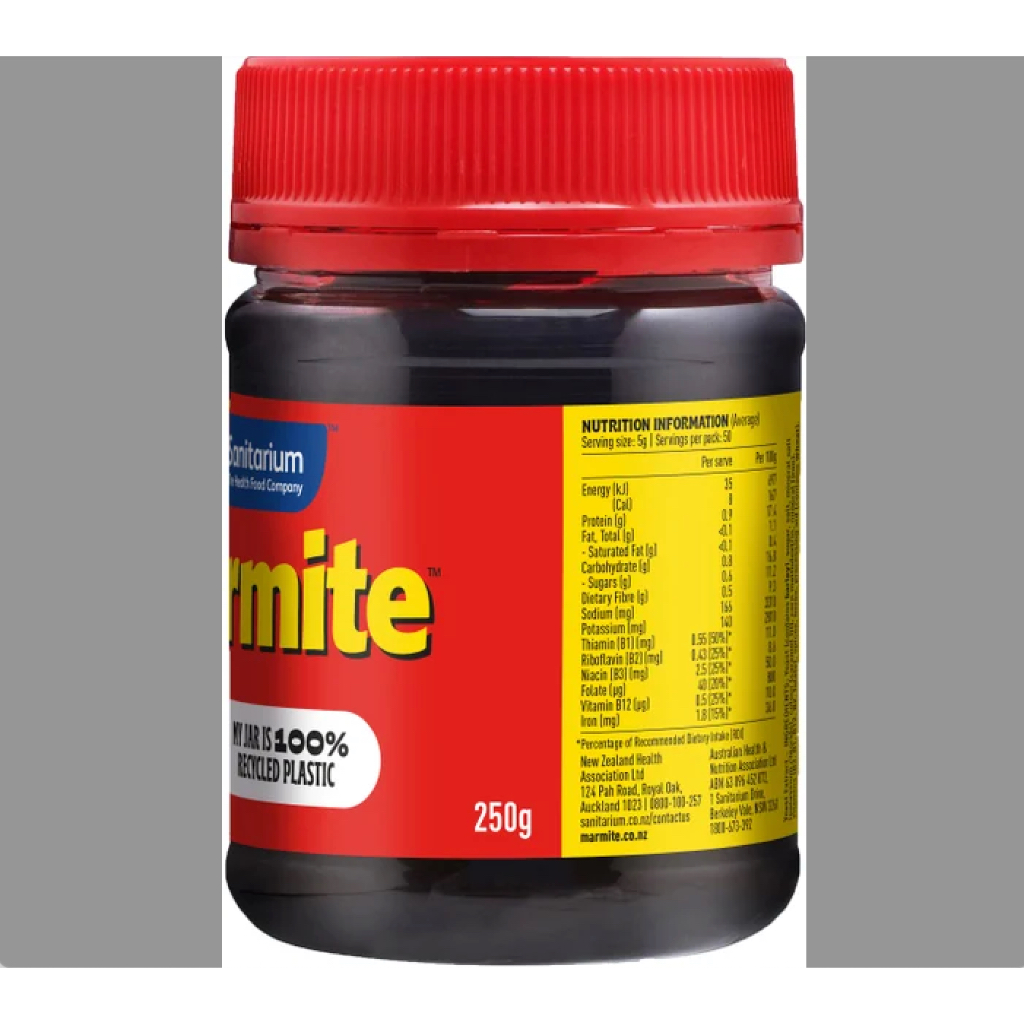 [Đặc trưng New Zealand] BƠ PHẾT BÁNH MÌ  BÁNH MÌ / CRACKER Sanitarium Marmite Yeast Spread, LỊCH SỬ TỪ NĂM 1910, 250g