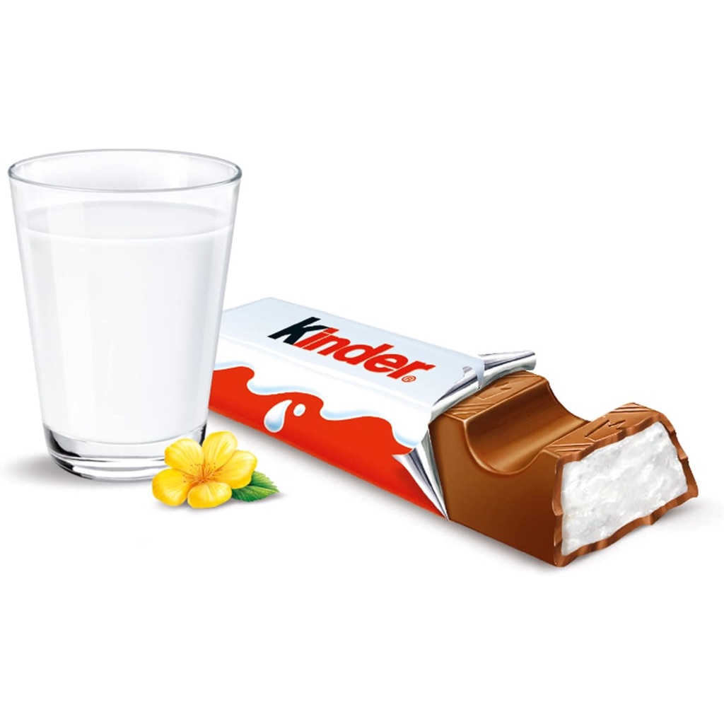 TÚI 6 THANH SOCOLA SỮA BỌC KEM SỮA Kinder Milk Chocolate Bars, 33% SỮA TƯƠI NGUYÊN CHẤT, 126g (6 THANH x 21g)