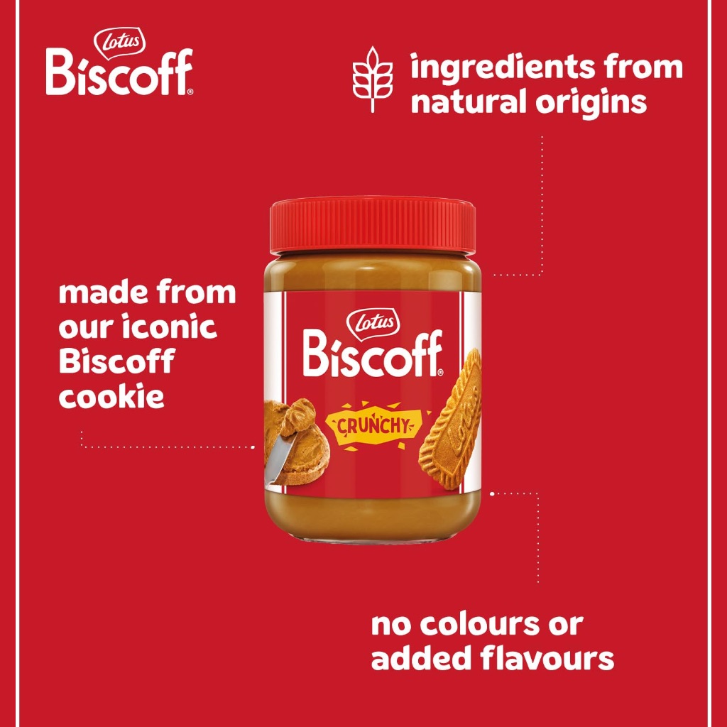 BƠ PHẾT BÁNH MÌ / CRACKER "SIÊU NGON" Lotus Crunchy Biscoff Spread, LỊCH SỬ TỪ NĂM 1932, 380g
