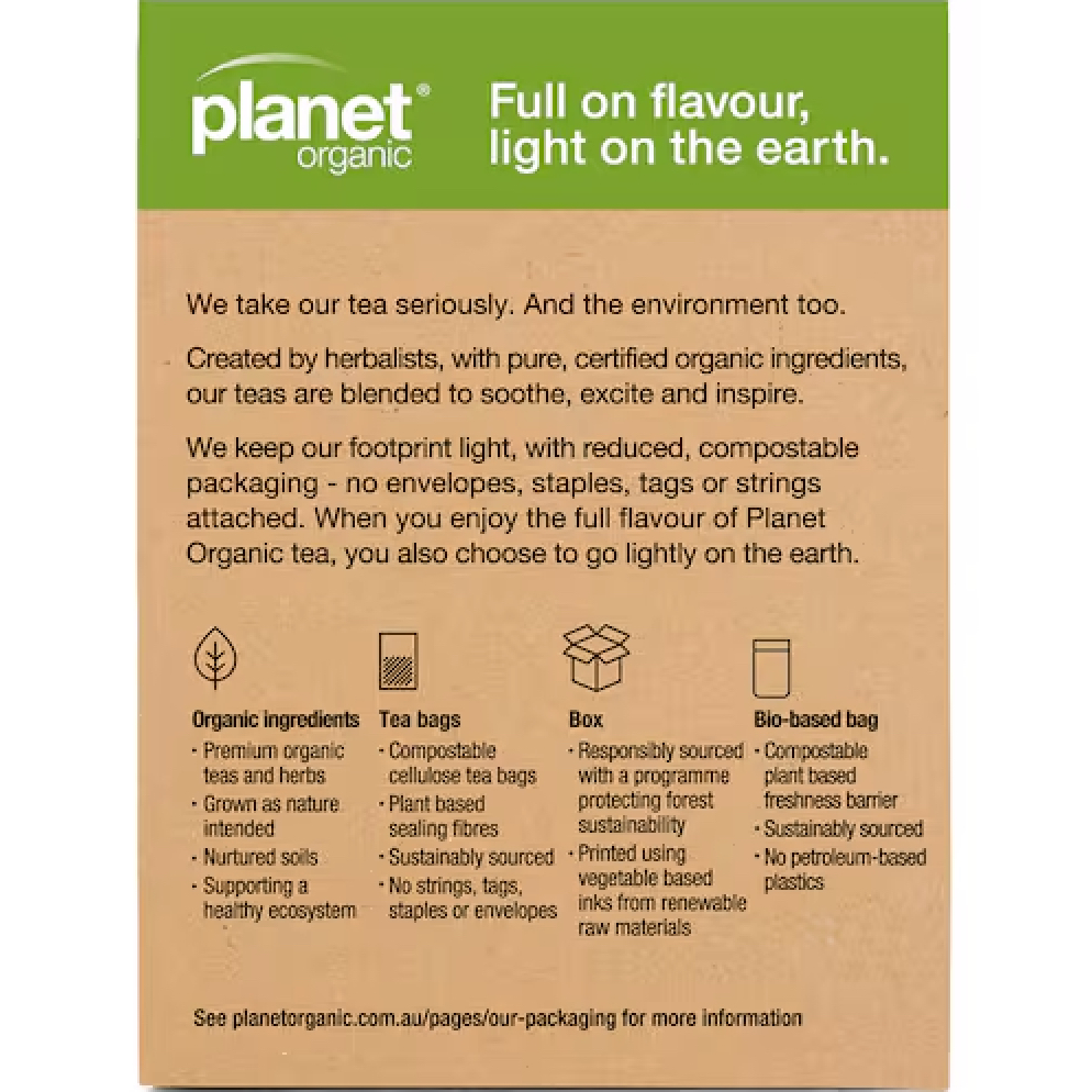 HỘP 25 GÓI TRÀ HỮU CƠ DÀNH CHO MẸ BẦU Planet Organic Mother's Herbal Tea - GRIPE / NURSING / MORNING WELLNESS, 20g