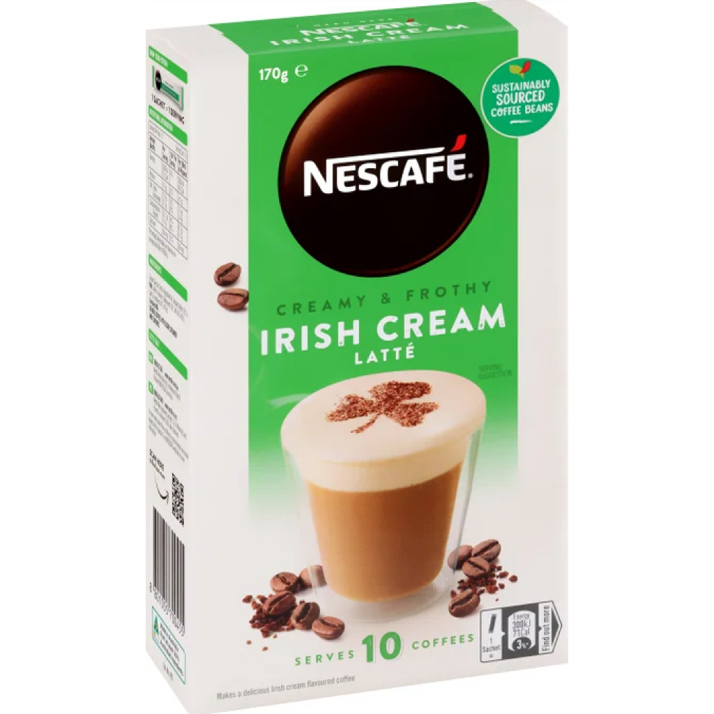 HỘP 10 GÓI Nescafe Cafe Menu Coffee Sachets Capuchino – Caramel – Hazelnut –  Mocha – Vanilla