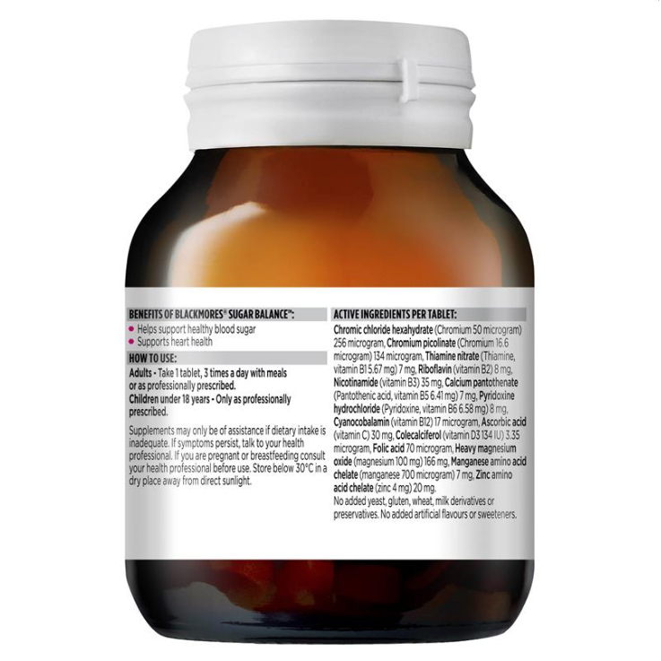 VIÊN UỐNG CÂN BẰNG ĐƯỜNG HUYẾT Blackmores Sugar Balance, HỖ TRỢ TRAO ĐỔI CHẤT - SẢN SINH NĂNG LƯỢNG