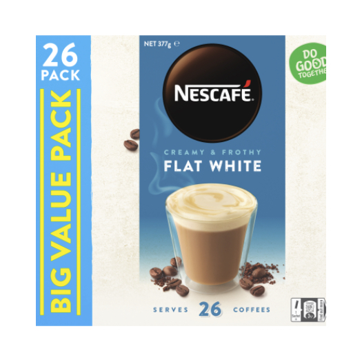 HỘP 26 GÓI CAFE Nescafe Coffee Sachets, Cappuccino Skim/Strong - Almond - Caramel - Hazelnut - Mocha - Vanilla - White