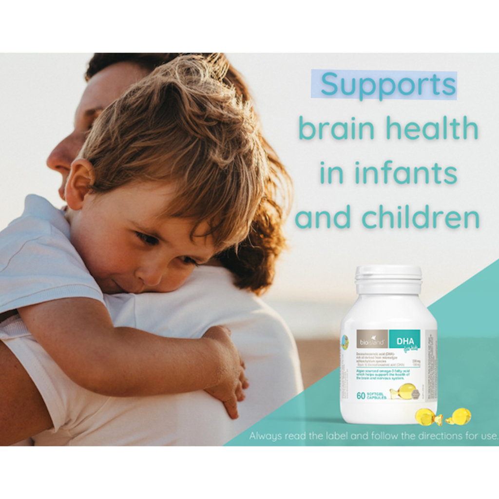 HŨ VIÊN NANG BỔ SUNG DHA CHO TRẺ EM Bio Island DHA Kids - Omega 3 Capsules