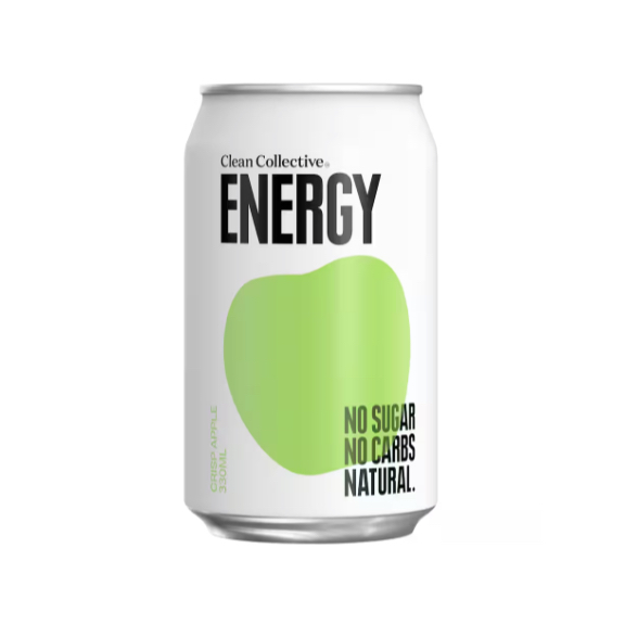 NƯỚC BỔ SUNG NĂNG LƯỢNG Clean Collective Energy Drink, KHÔNG ĐƯỜNG NO Sugar - NO Carbs, VỊ TÁO Crisp Apple