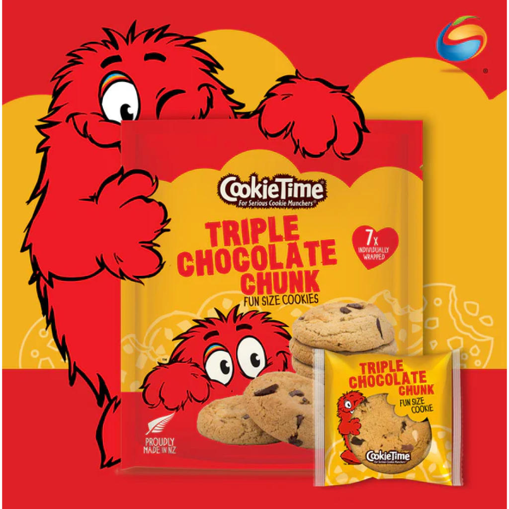 TÚI 7 GÓI LẺ BÁNH SOCOLA GIÒN Triple Chocolate Chunk Rookie Cookies, 175g